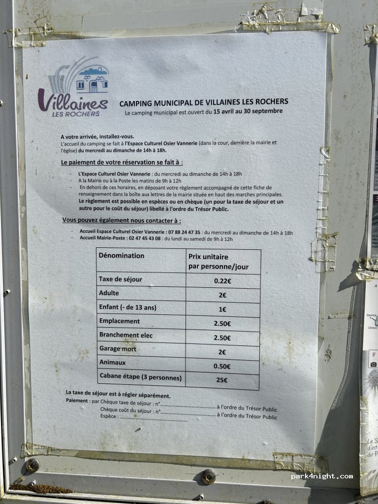 Camping Municipal De Villaines Les Rochers — foto