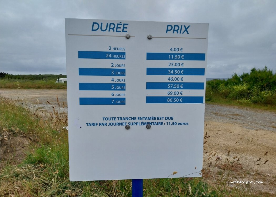Aire de stationnement de camping-car de Quiberon — foto 3