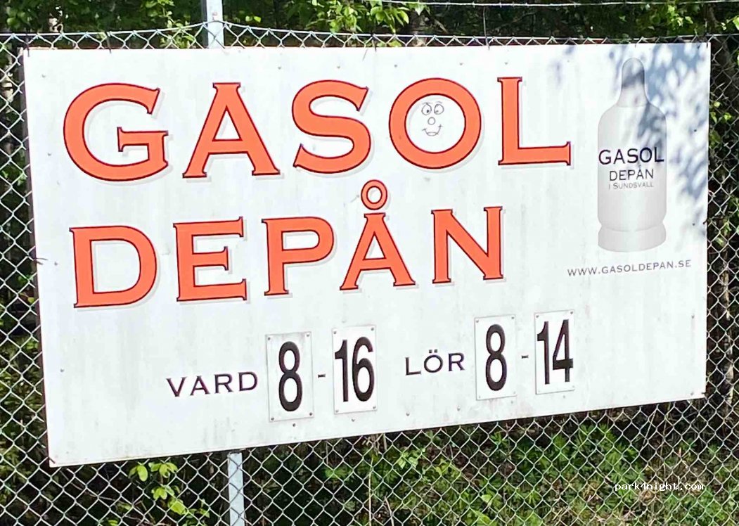 Gasoldepån i Sundsvall LPG Gas Station — foto