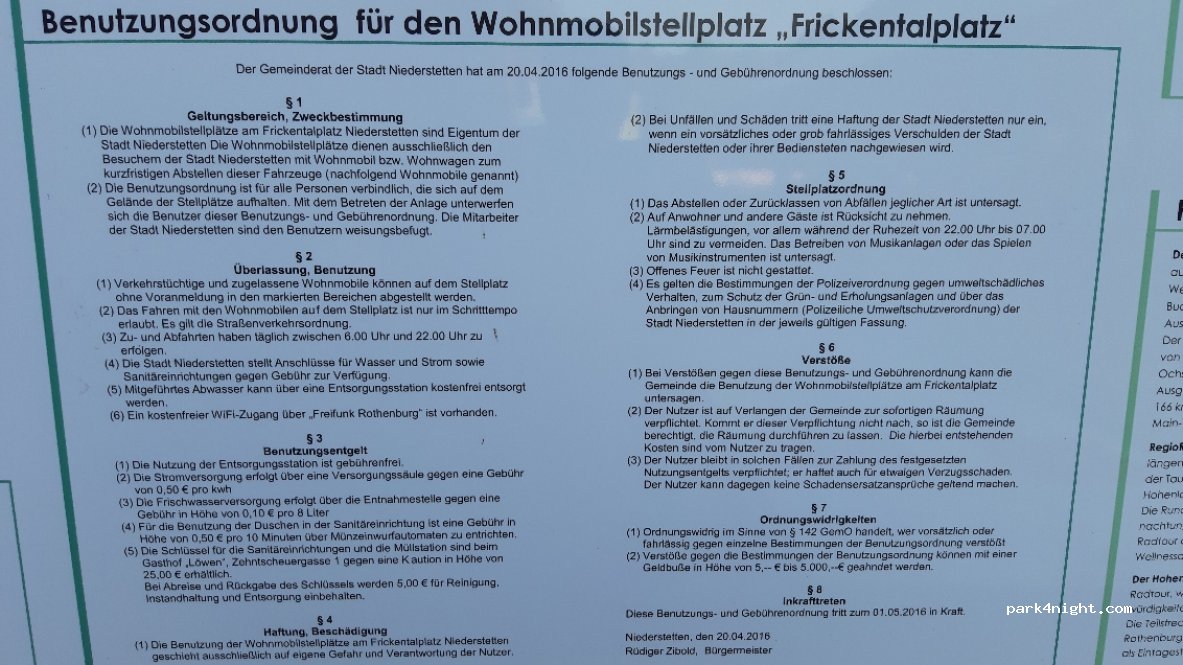 Wohnmobilstellplatz Niederstetten — foto
