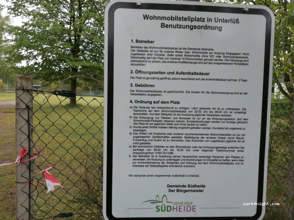 Wohnmobilstellplatz Südheide-Unterlüß — foto